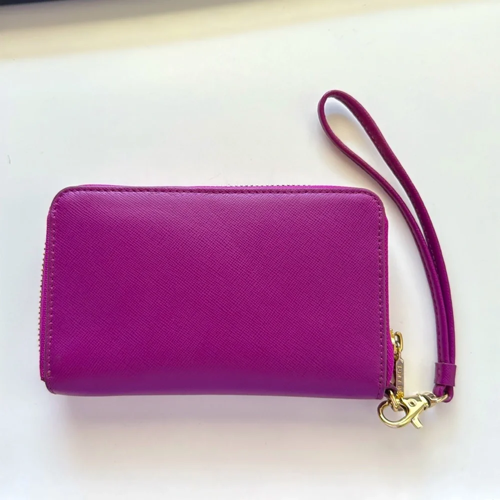 EUC Tory Burch Dena Leather Zip Continental Clutch Wallet - Picture 3 of 9